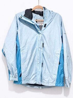 Columbia Titan Light Blue Waterproof Jacket - Women's medium lightweight Omni